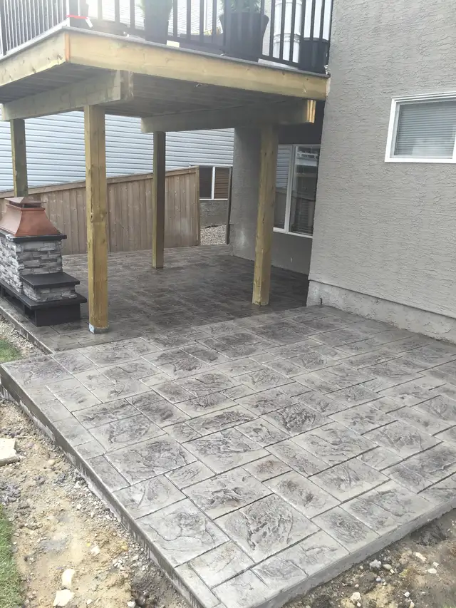 Concrete that sets the grade. Lamacraft project photo