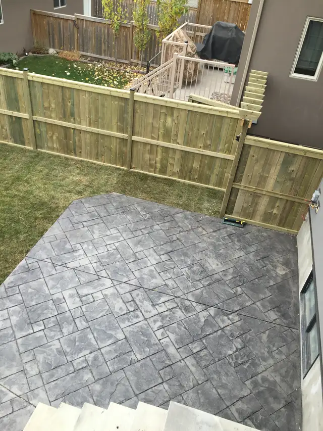 Concrete that sets the grade. Lamacraft project photo